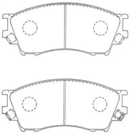 Комплект тормозных колодок (AISIN: ASN-264)